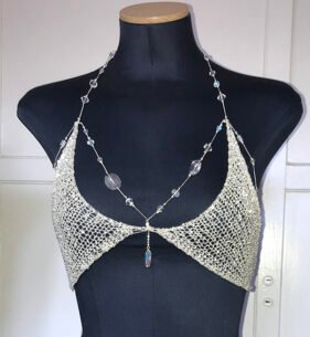Large Crystal Bikini Top