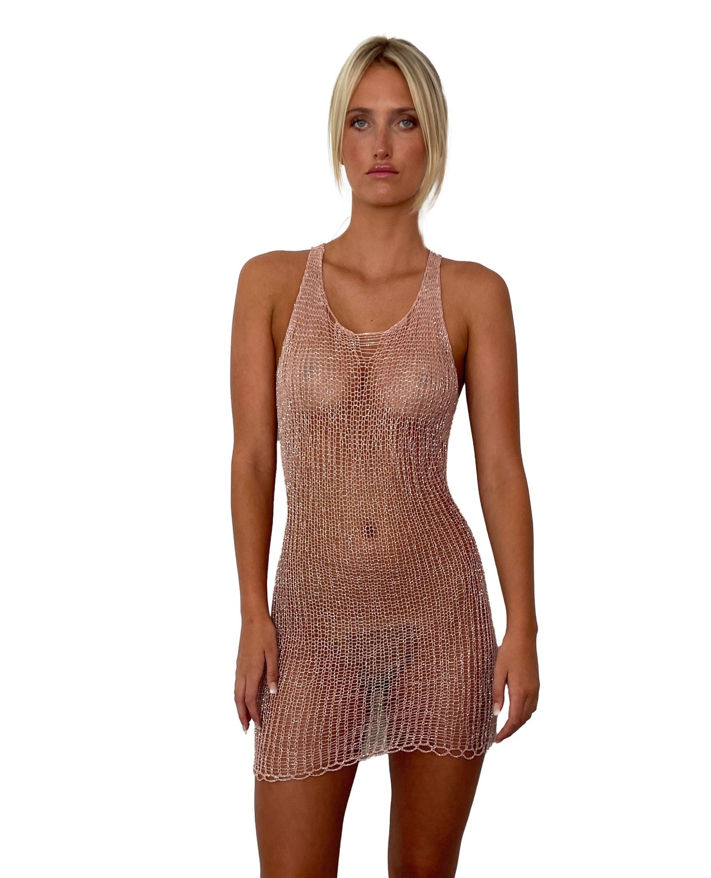 Metal Mini Dress - Chainmail Style