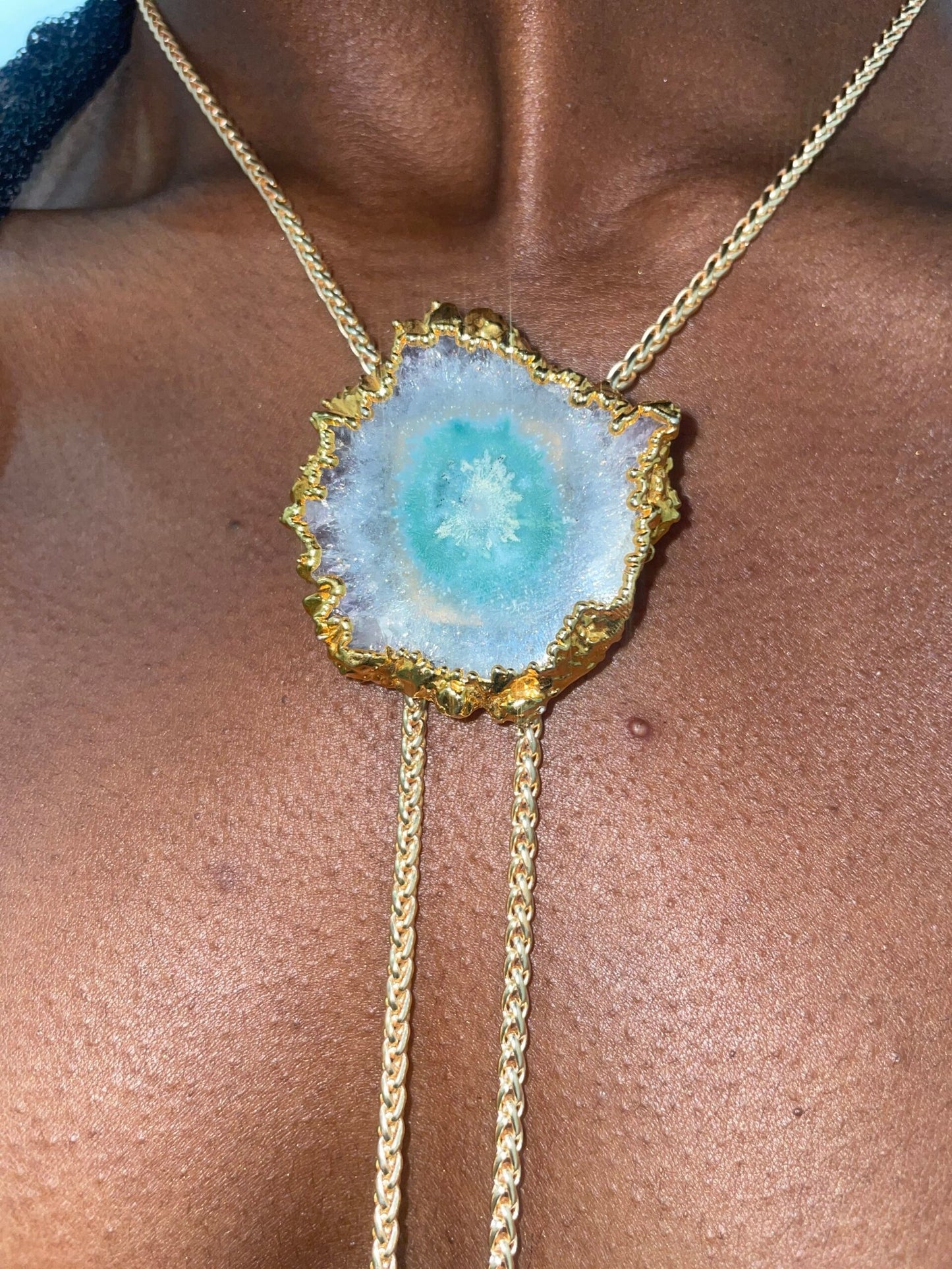 Gemstone Bolo Tie Laureate