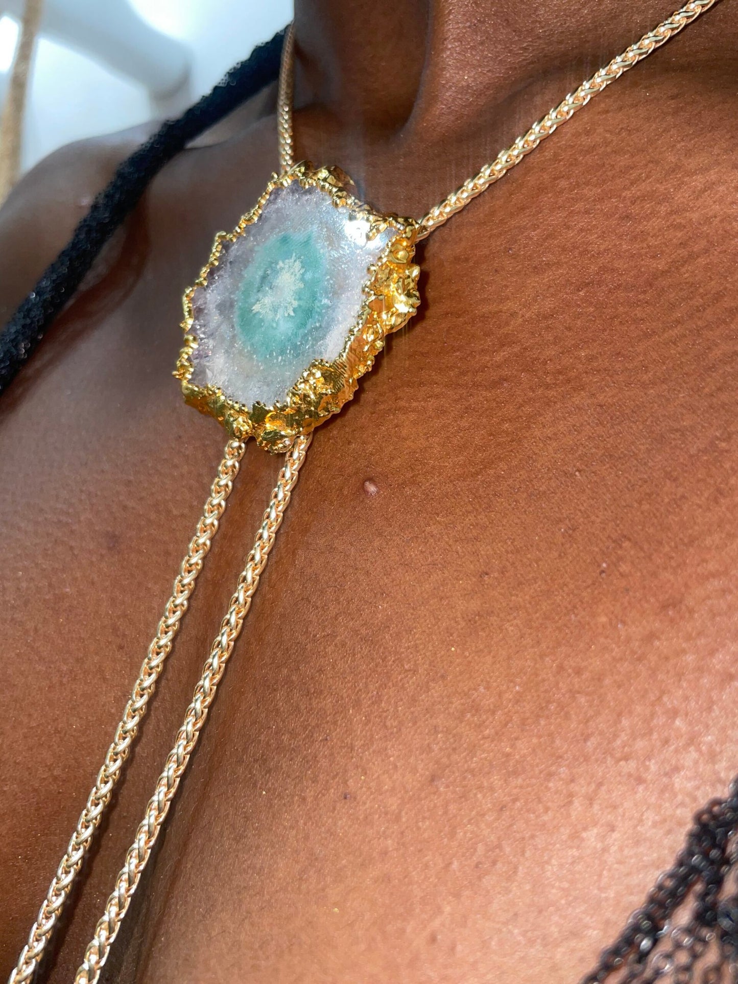 Gemstone Bolo Tie Laureate