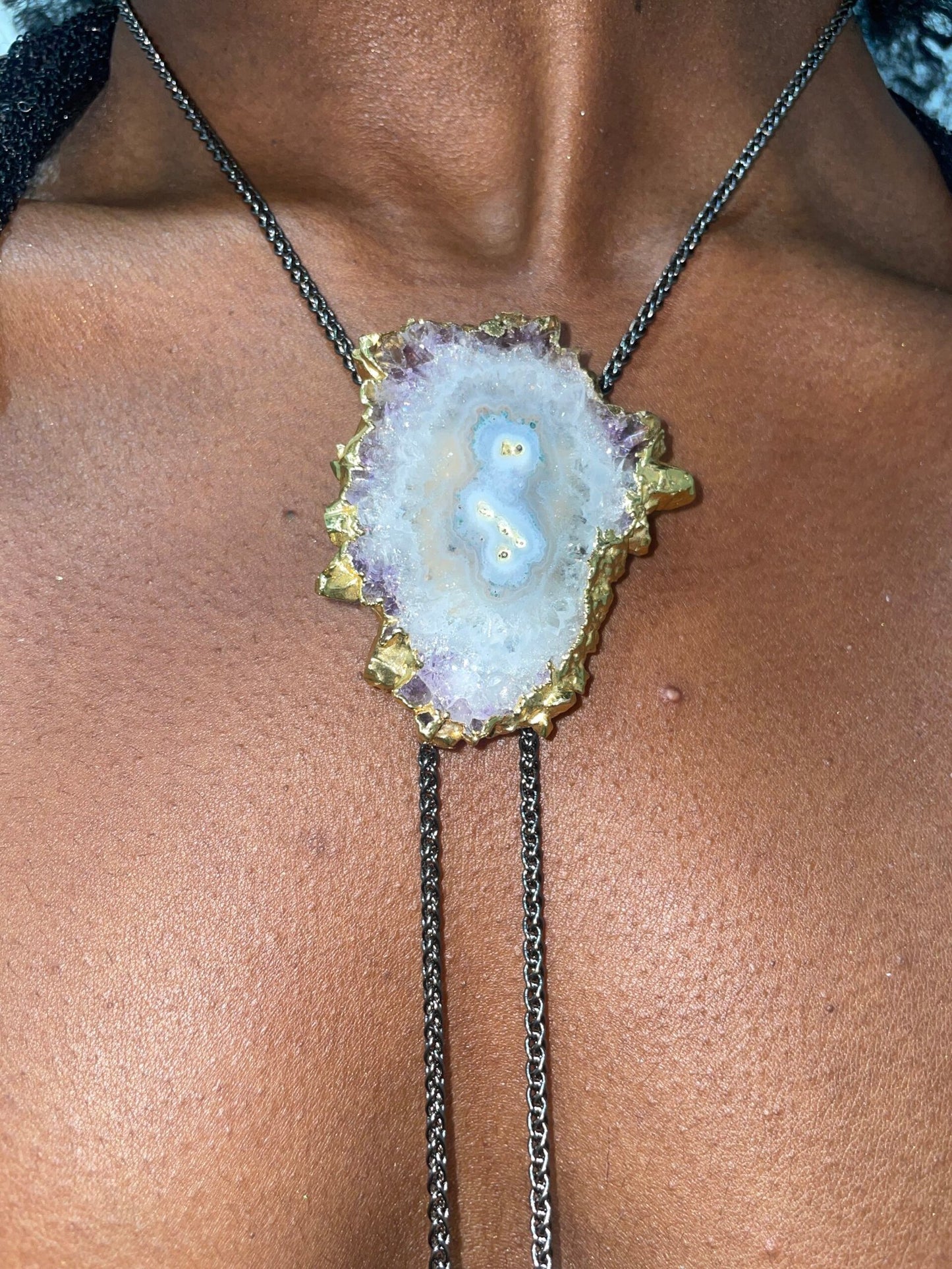 Gemstone Bolo Tie Laureate