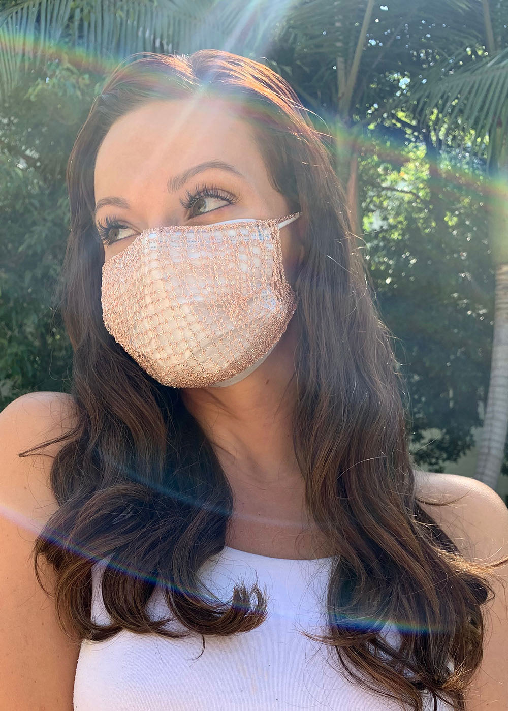 Chain Mask for Face Burning Man