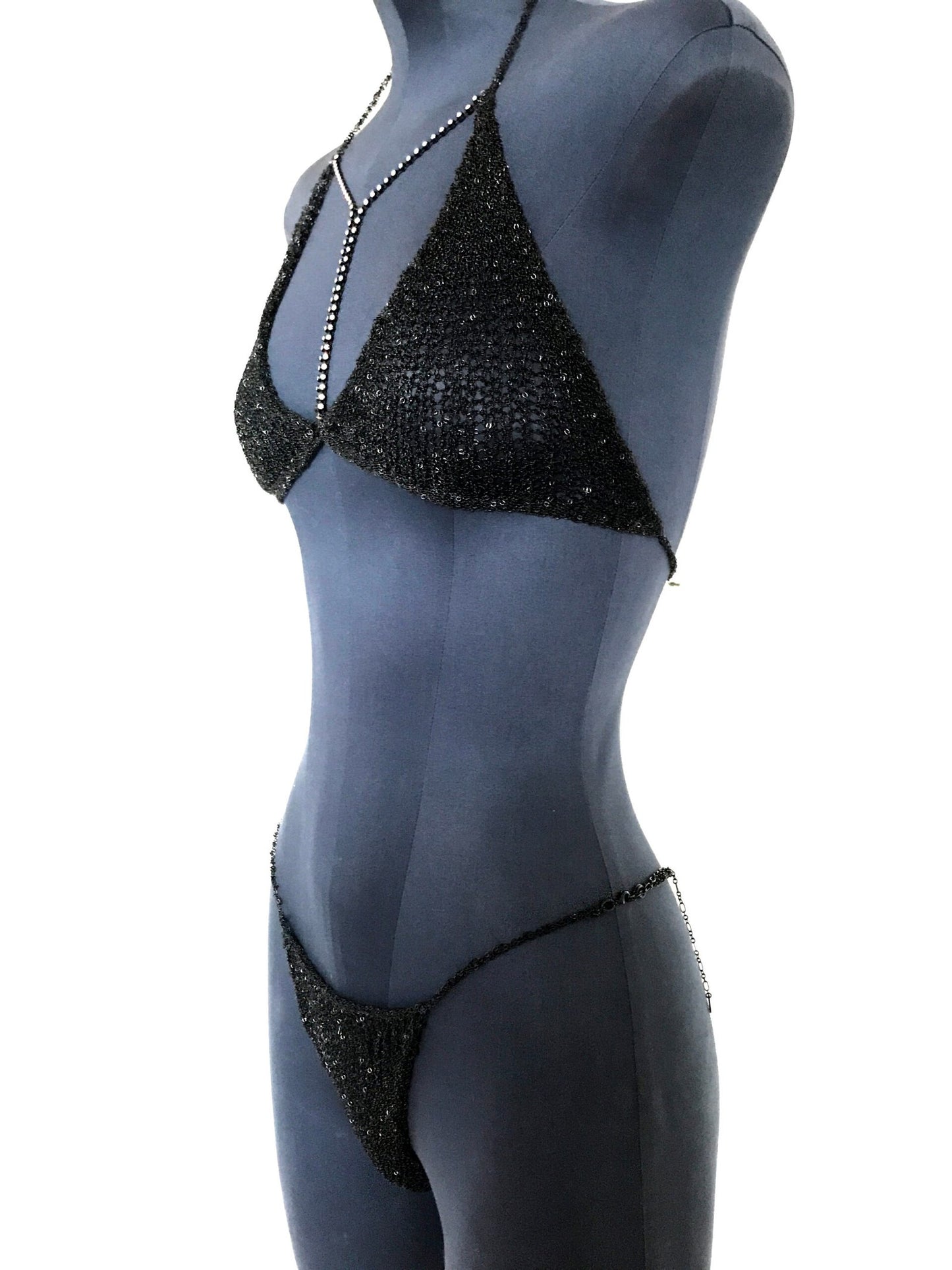 Chain Swarovski Bikini Set