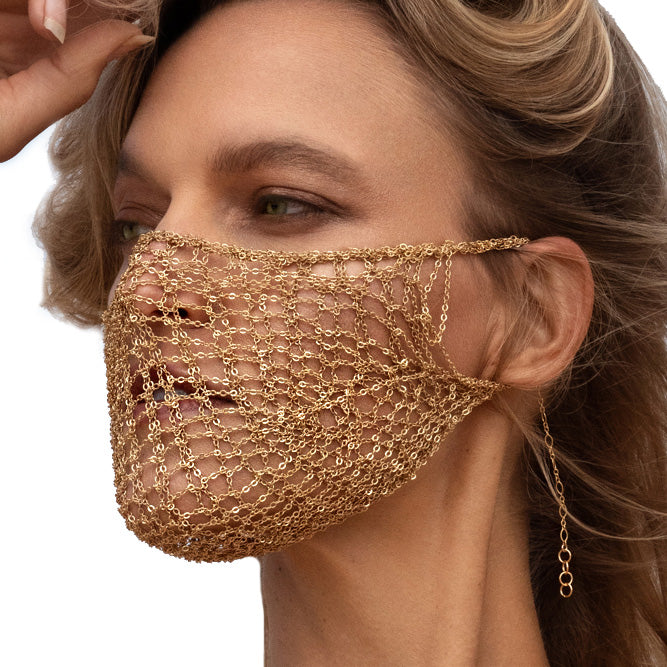 Chain Mask for Face Burning Man