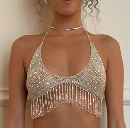 Crystal Fringe Bikini Set