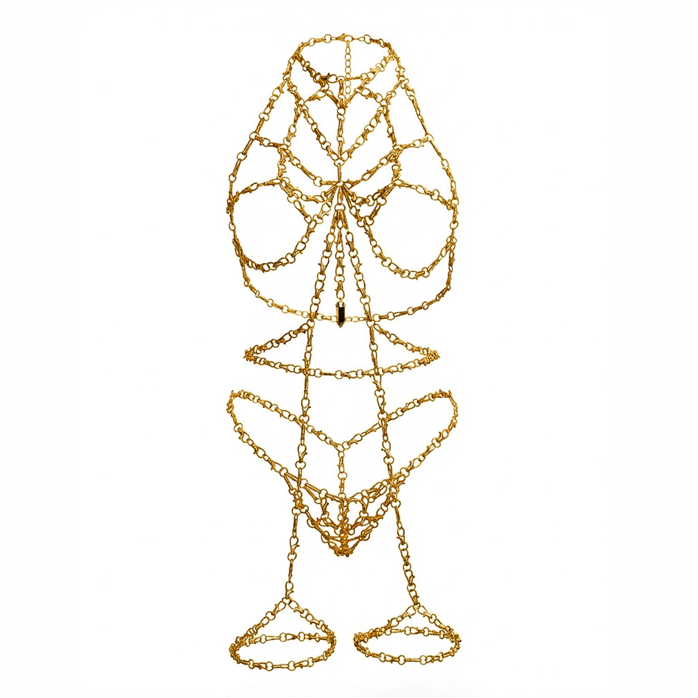 Domme Harness Full Look with Garter Belt and Thong