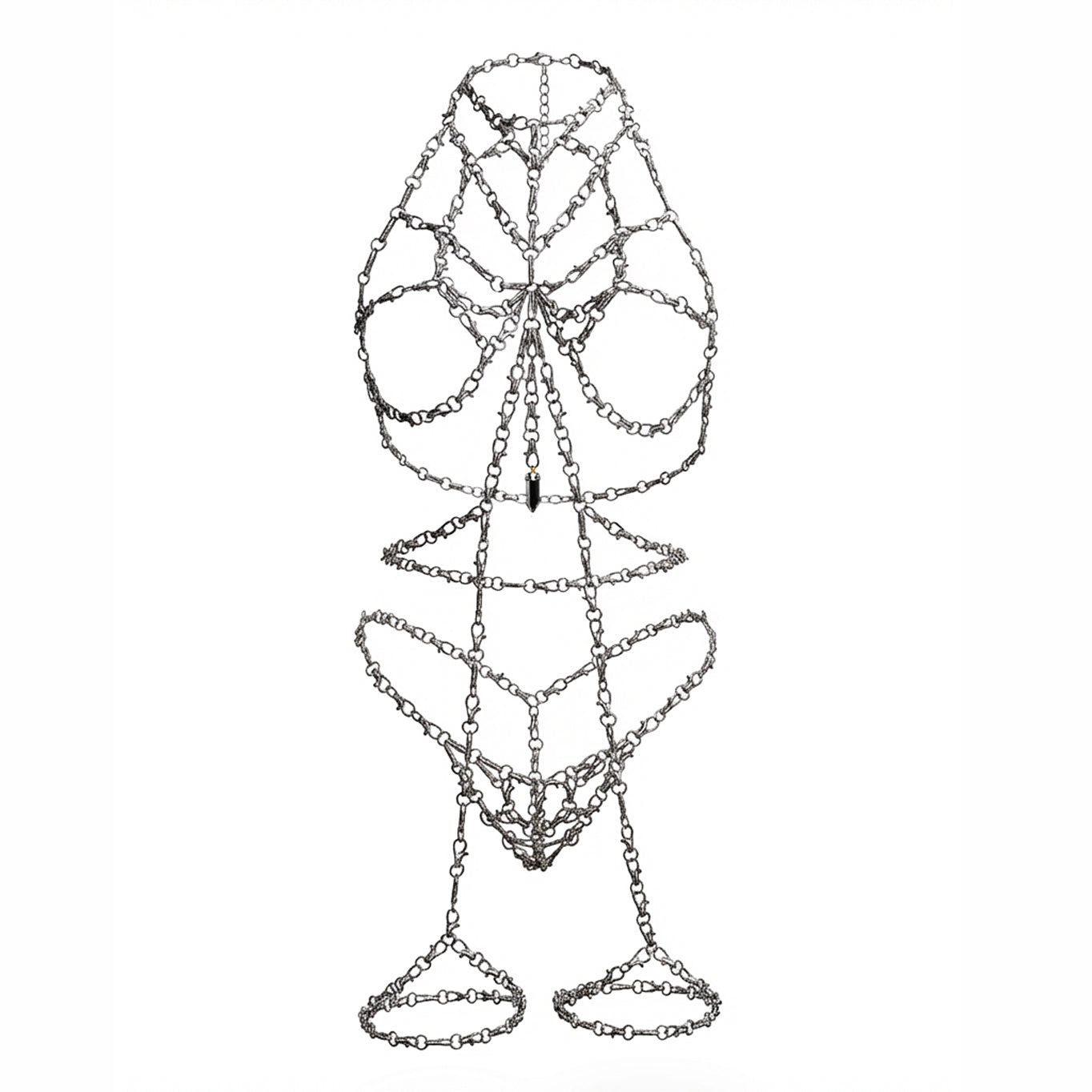 Domme Harness Full Look with Garter Belt and Thong