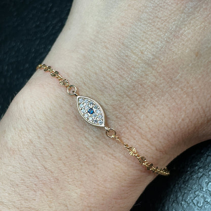 Angel Eye Amulet Bracelet - Gold