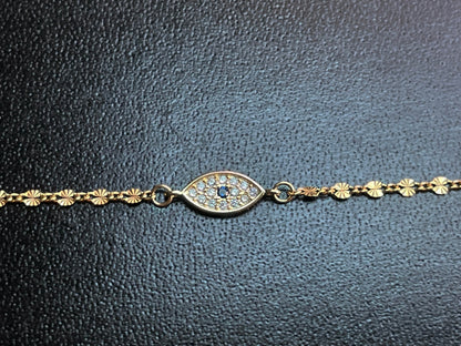 Angel Eye Amulet Bracelet - Gold