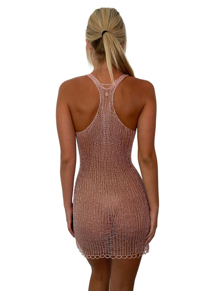 Metal Mini Dress - Chainmail Style