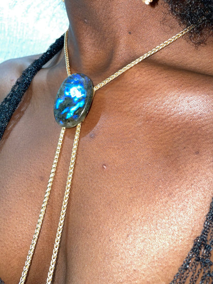Gemstone Bolo Tie Laureate