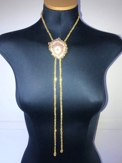 Gemstone Chain Bolo Tie Laureate