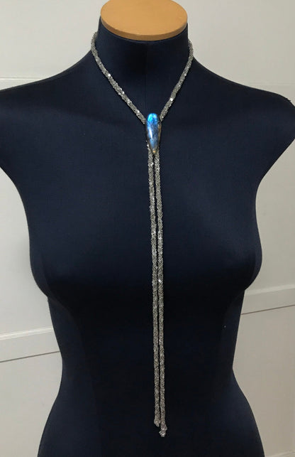 Gemstone Chain Bolo Tie Laureate