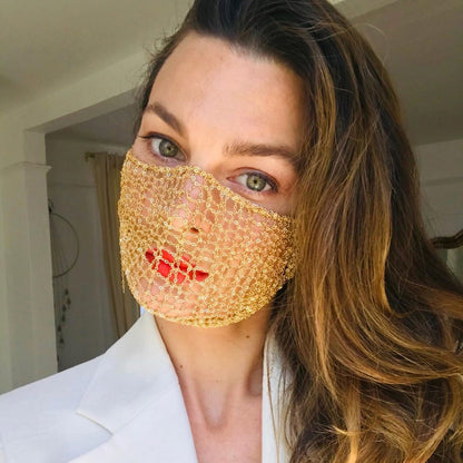 Chain Mask for Face Burning Man
