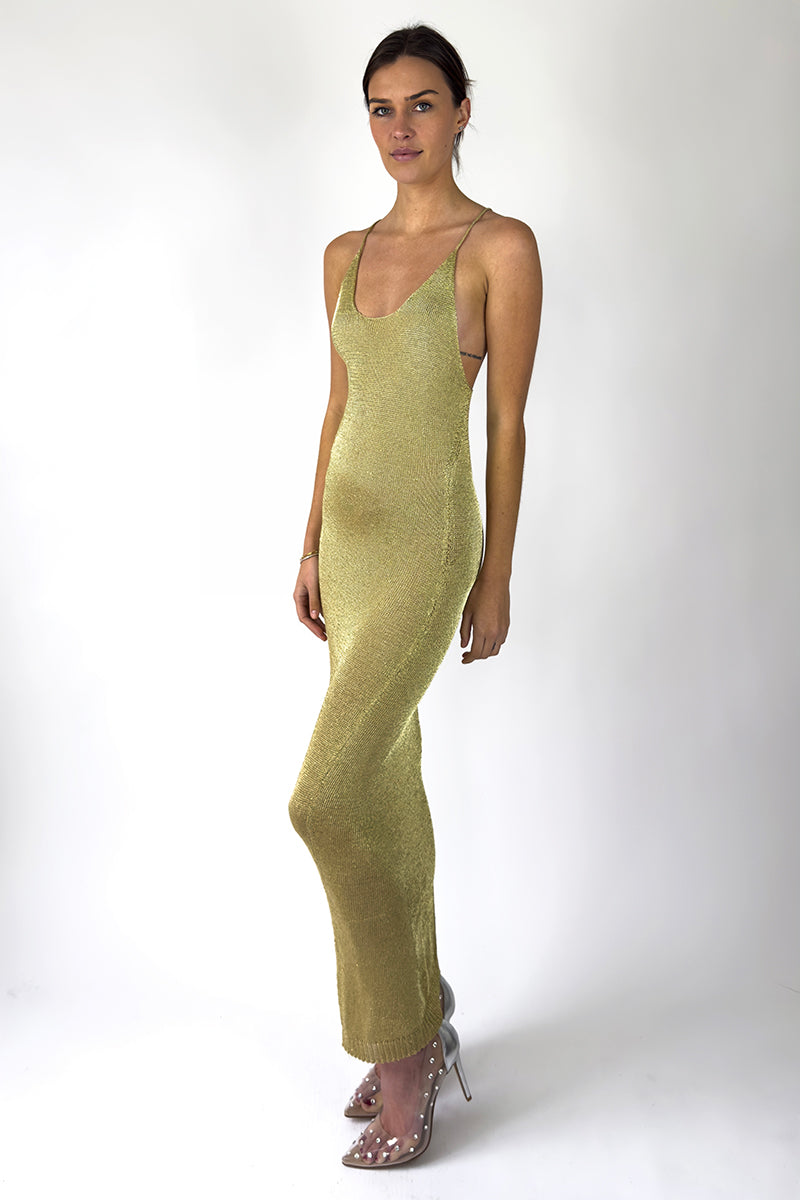 Sparkly Knit Maxi Dress