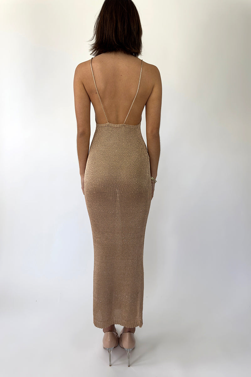 Sparkly Knit Maxi Dress