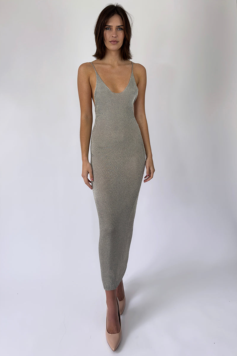 Sparkly Knit Maxi Dress