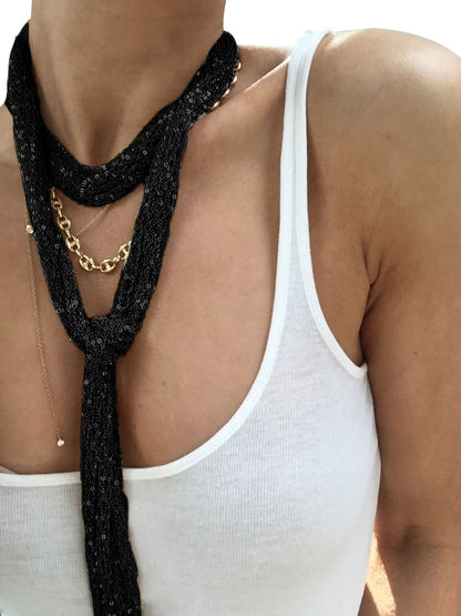 Patented Chain Skinny Scarves