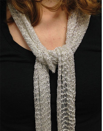 Chain Skinny Scarf Necklace - Sterling Silver